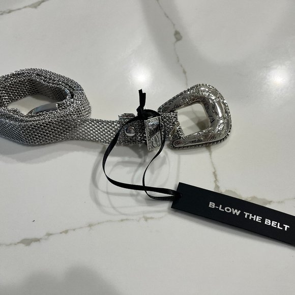 B-Low The Belt Baby Frank Mesh Belt (silver) (S) (NWT) main image 6